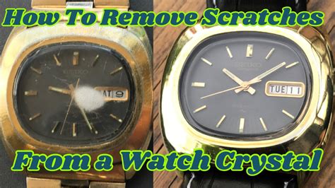 removing scratches from watch crystal